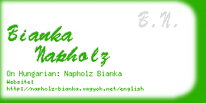 bianka napholz business card